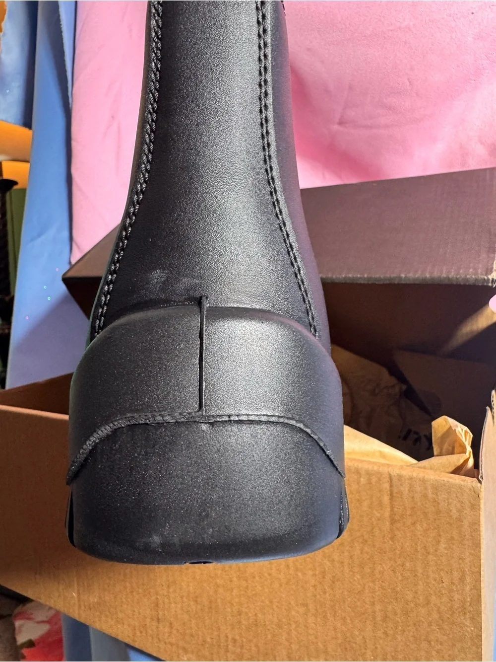 Men's Black Chelsea Work Boot — Slip-Resistant Comfort